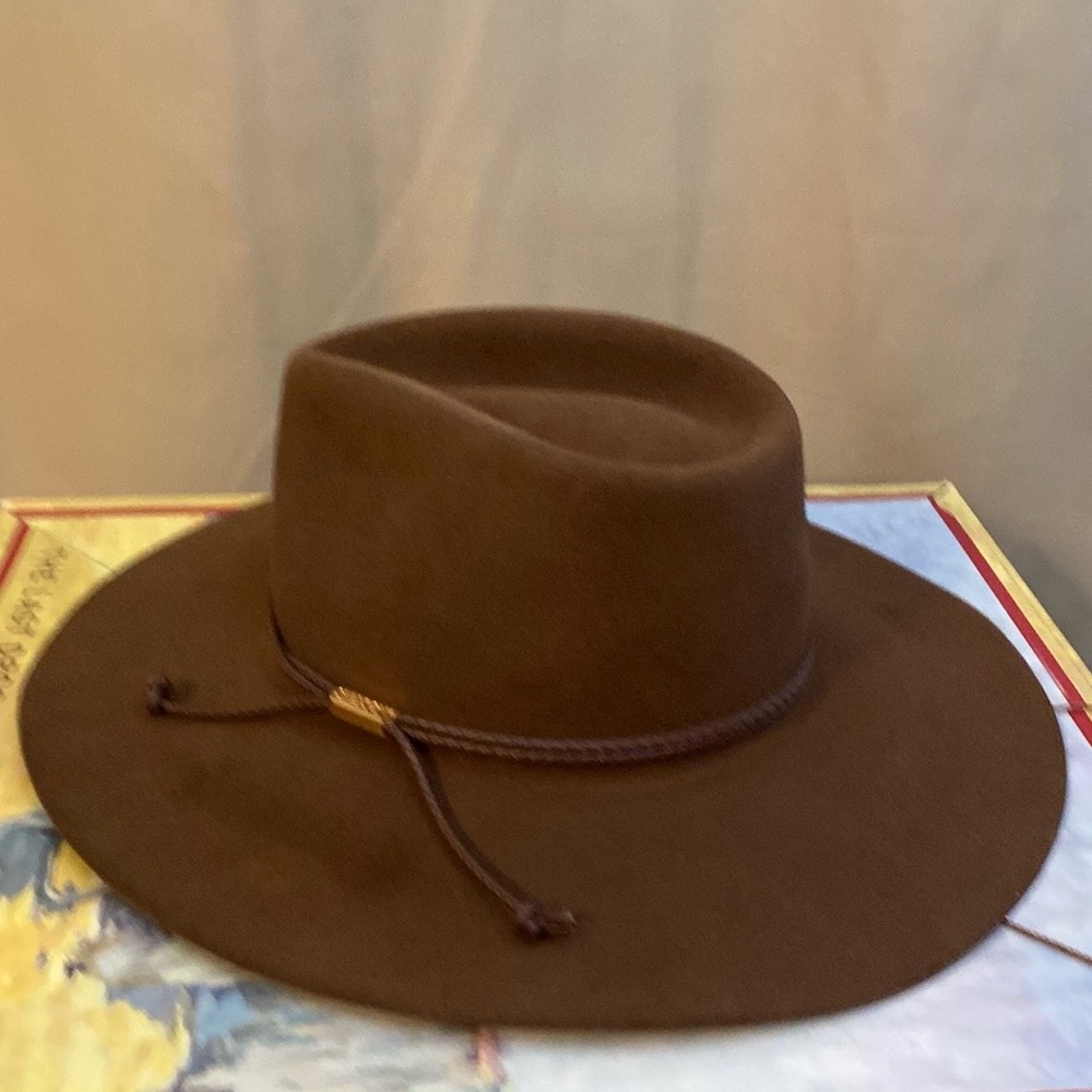 STETSON Carson 6X Acorn Furl Felt Cowboy Hat Size 7 1/8
